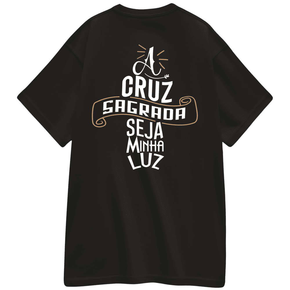 Camiseta Oversized "Medalha São Bento "