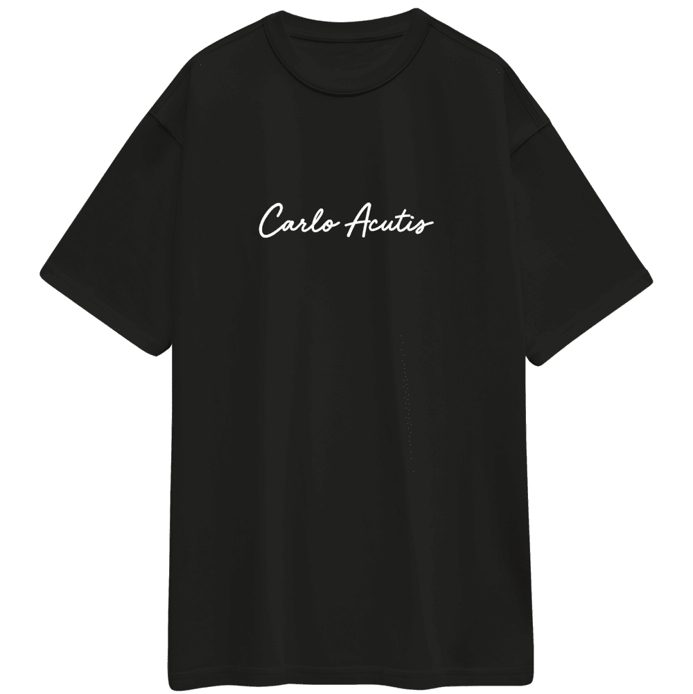 Camiseta Oversized " Eucaristia Carlo Acutis "