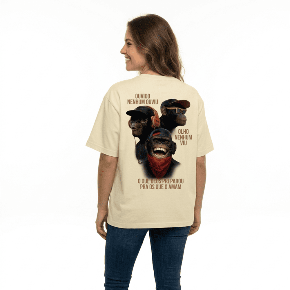 Camiseta Oversized " 1 Coríntios 2:9 "