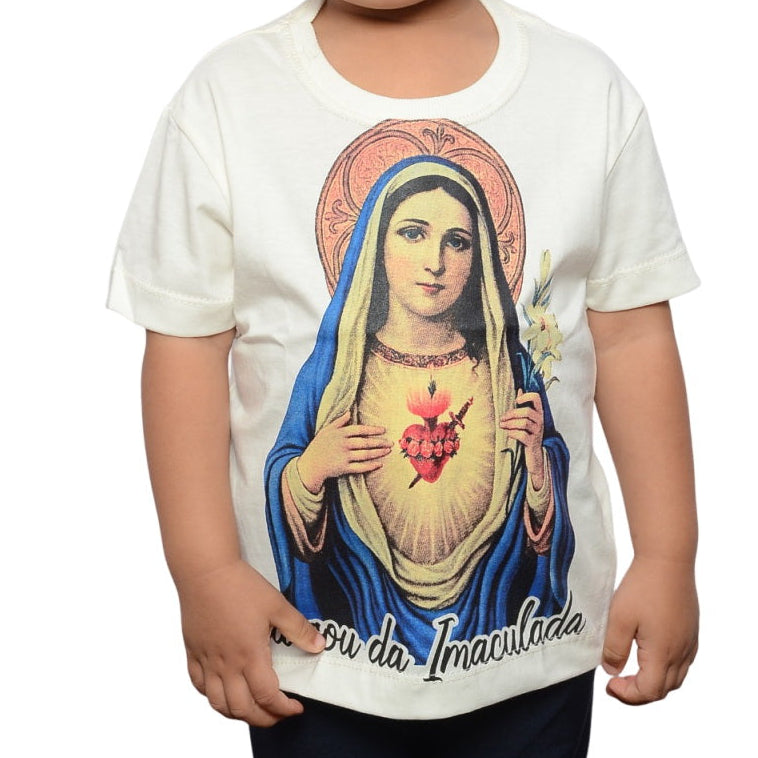Camiseta Infantil "Eu sou da Imaculada"