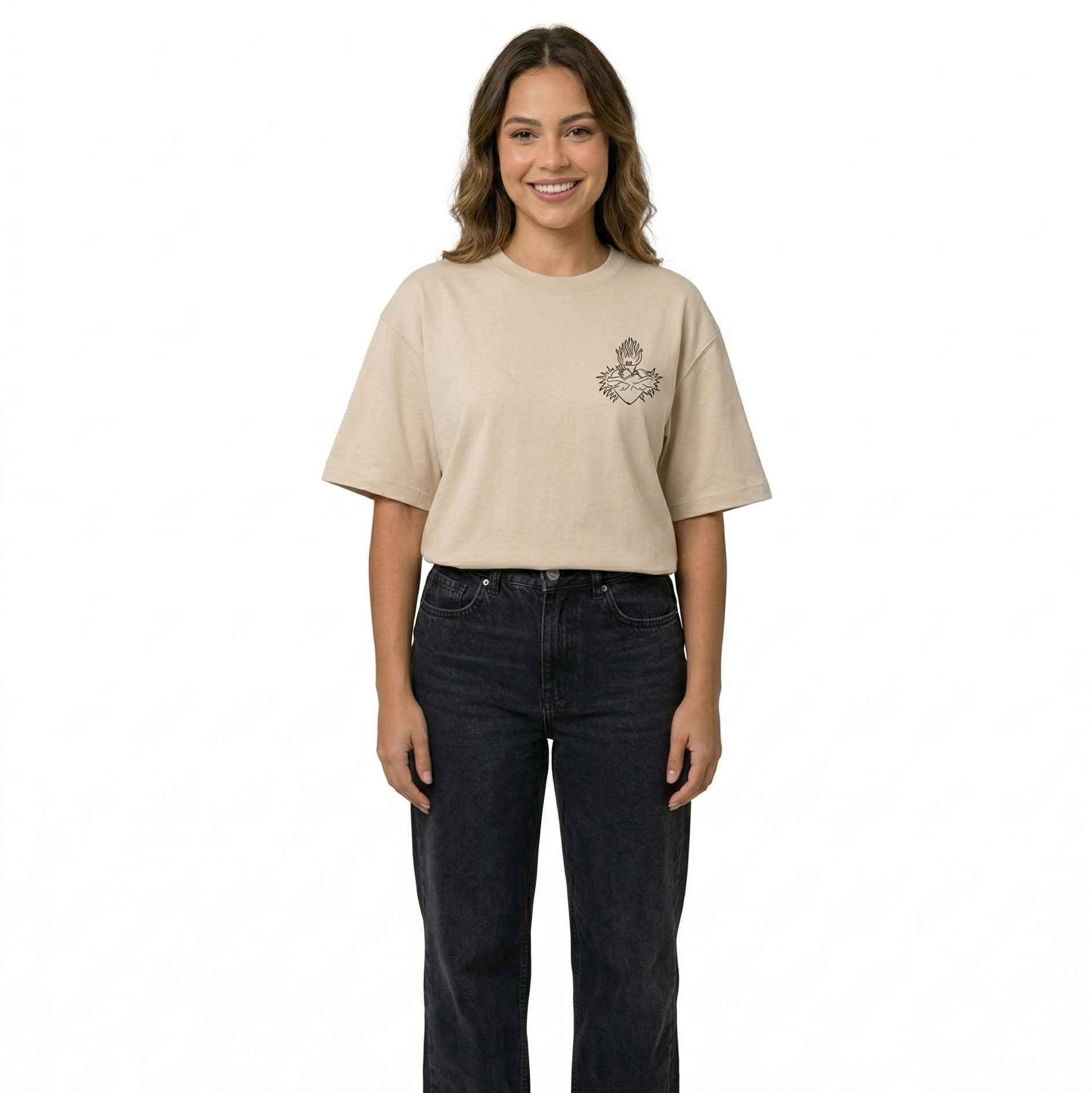 Camiseta Oversized " Sagrado Coração "