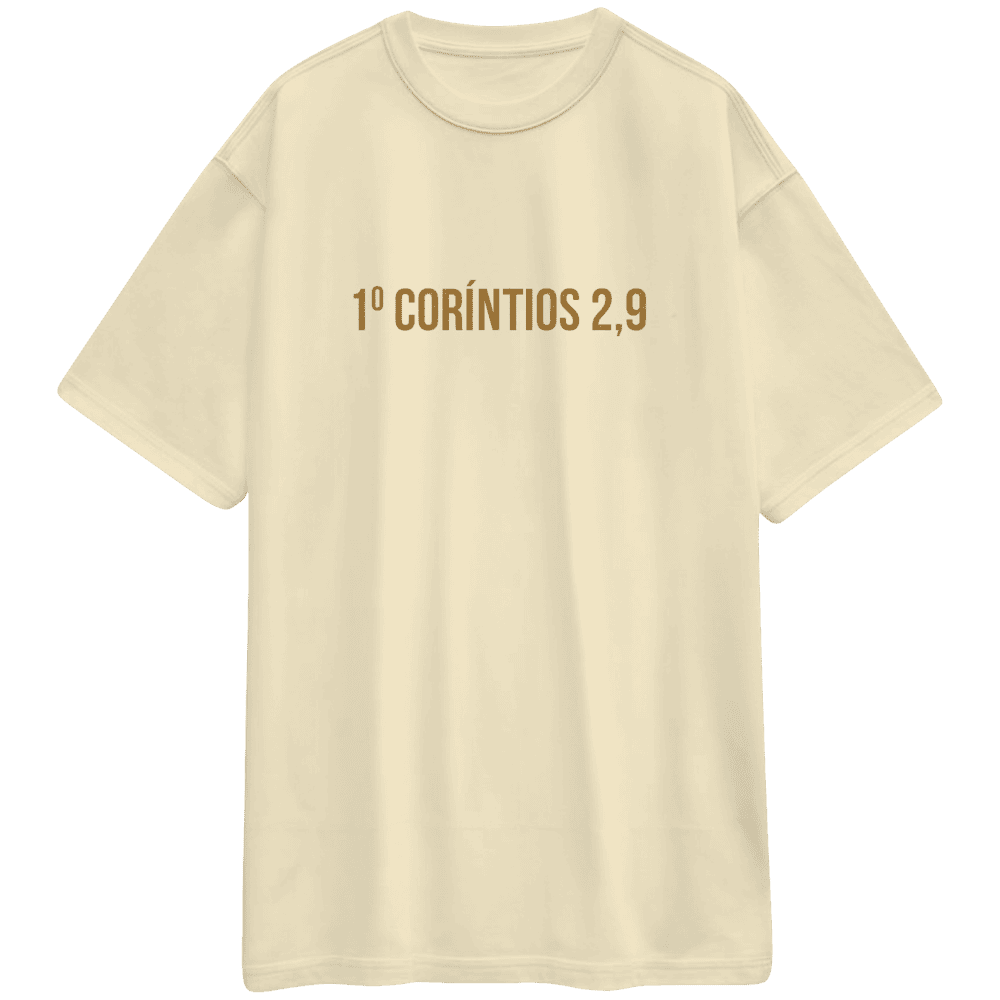 Camiseta Oversized " 1 Coríntios 2:9 "