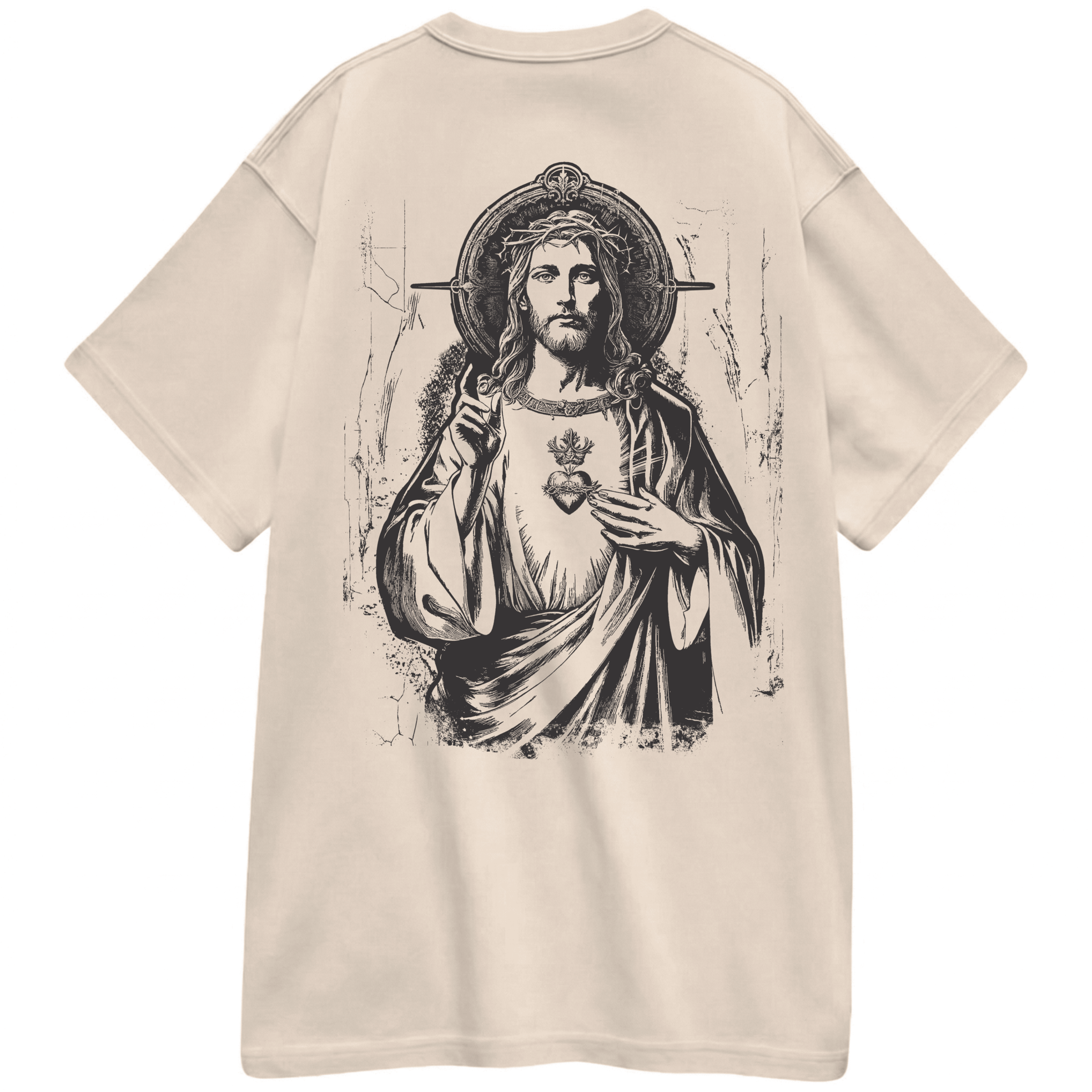 Camiseta Oversized " Sagrado Coração "