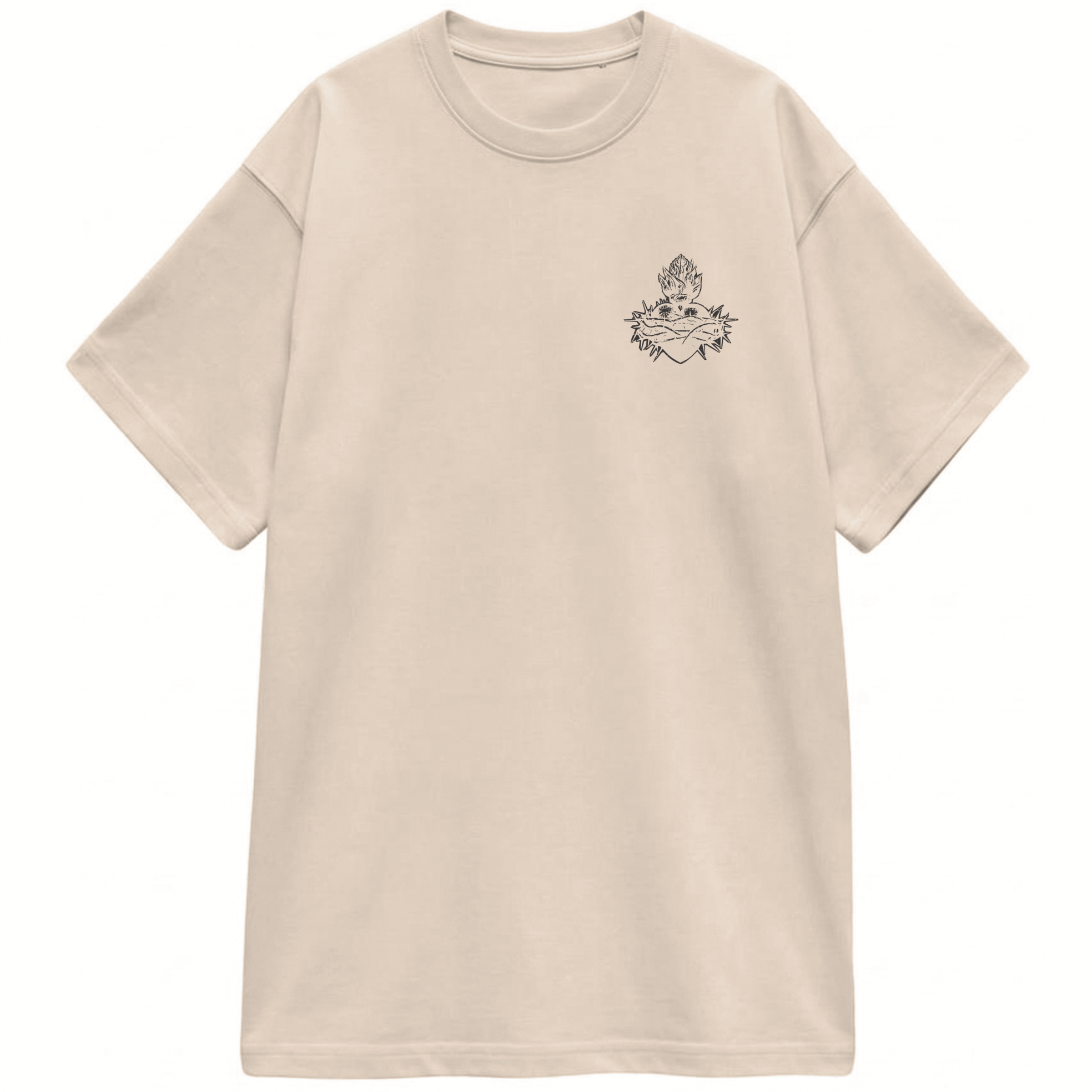Camiseta Oversized " Sagrado Coração "